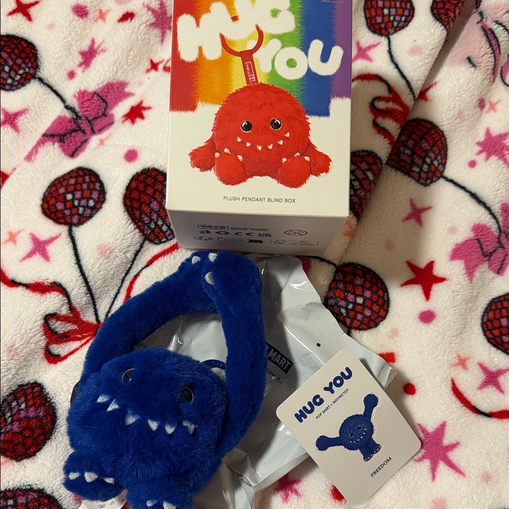 Blue Plush Pendant with Box